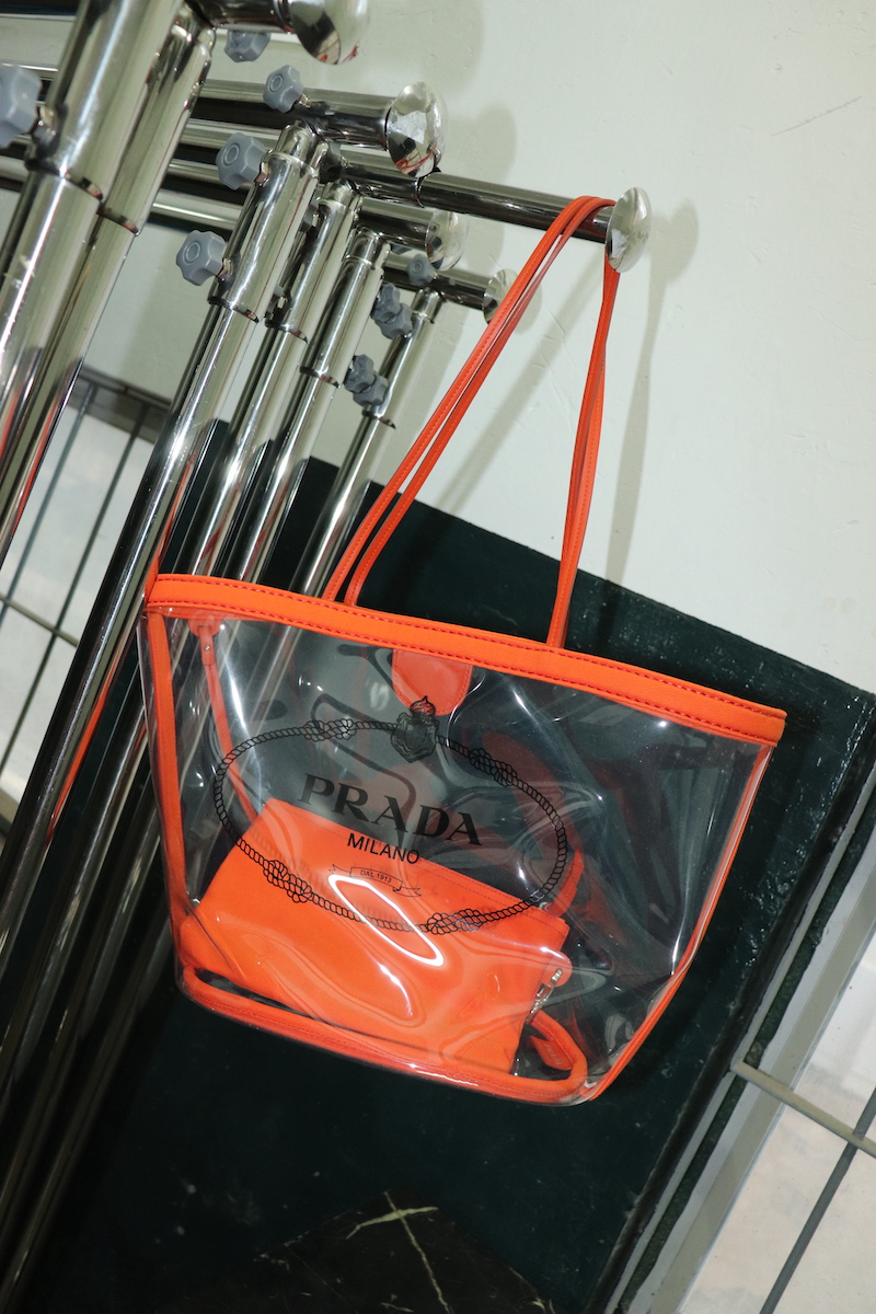 PVC Prada Bag with Orange Nylon Trims | HULA